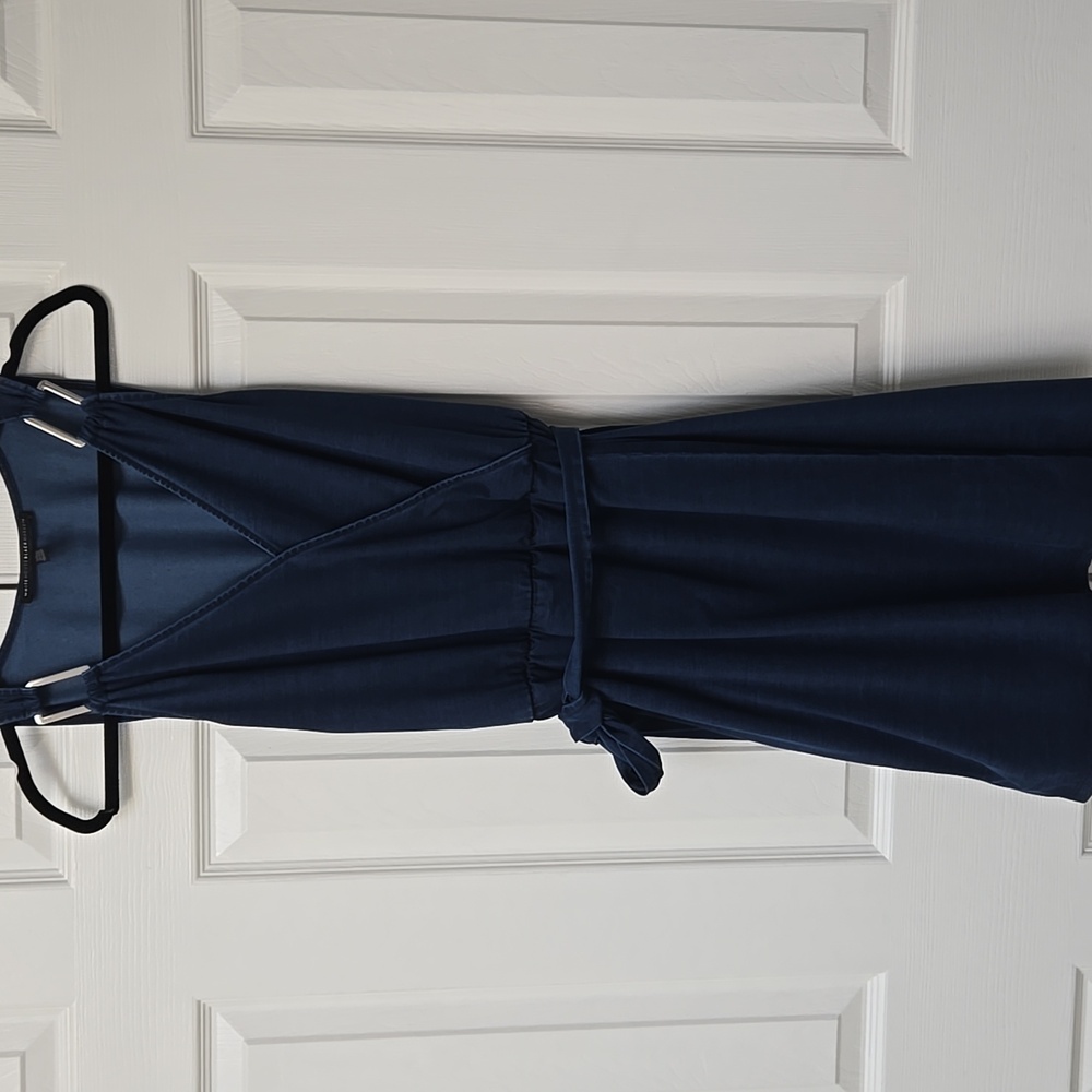 White House Black Market Blue Sleeveless Dress